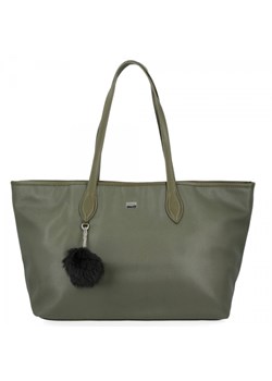 Uniwersalna torebka damska David Jones Zielona ze sklepu torbs.pl w kategorii Torby Shopper bag - zdjęcie 147810743
