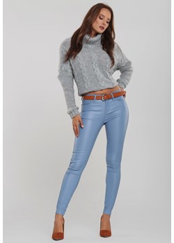 Spodnie damskie niebieskie Renee  ze sklepu Renee odzież w kategorii Spodnie damskie - zdjęcie 147823663