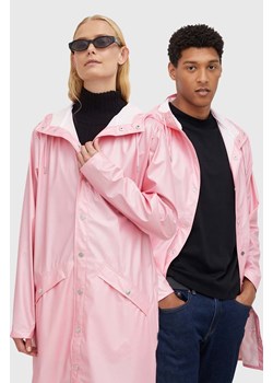 Rains kurtka przeciwdeszczowa 12020 Long Jacket kolor różowy przejściowa 12020.2-20.Pink.Sk ze sklepu ANSWEAR.com w kategorii Kurtki damskie - zdjęcie 147872021