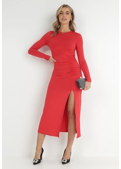 Czerwona Sukienka Linalle ze sklepu Born2be Odzież w kategorii Sukienki - zdjęcie 147902231