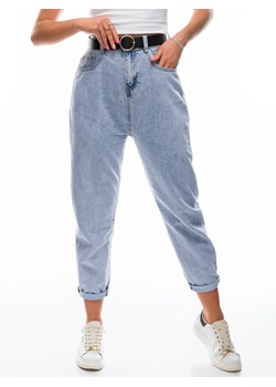 Spodnie damskie jeansowe 141PLR - niebieskie ze sklepu Edoti w kategorii Jeansy damskie - zdjęcie 147908102