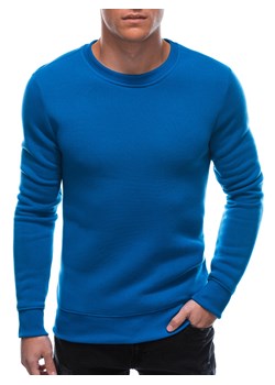 Bluza męska bez kaptura 1212B - niebieska ze sklepu Edoti w kategorii Bluzy męskie - zdjęcie 147908142