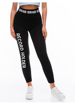 Spodnie damskie legginsy 191PLR - czarne ze sklepu Edoti w kategorii Spodnie damskie - zdjęcie 147909123