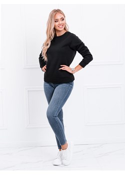 Bluza damska bez kaptura 001TLR - czarna ze sklepu Edoti w kategorii Bluzy damskie - zdjęcie 147912340