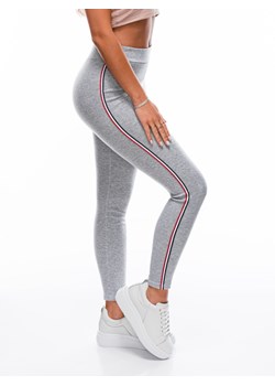 Spodnie damskie legginsy 177PLR - szare ze sklepu Edoti w kategorii Spodnie damskie - zdjęcie 147912401
