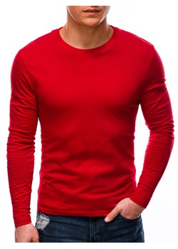 Longsleeve bez nadruku 59L - czerwony ze sklepu Edoti w kategorii T-shirty męskie - zdjęcie 147912922