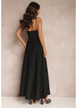 Czarna Sukienka na Cienkich Ramiączkach Maxi Zolli ze sklepu Renee odzież w kategorii Sukienki - zdjęcie 147916842