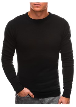 Sweter męski - czarny V4 EM-SWBS-0100 ze sklepu Edoti w kategorii Swetry męskie - zdjęcie 147925002