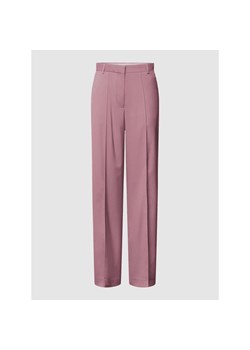 Spodnie z przeszytymi zakładkami w pasie ze sklepu Peek&Cloppenburg  w kategorii Spodnie damskie - zdjęcie 147932461
