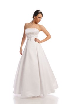Suknia Ślubna FSS527 BIAŁY ze sklepu fokus.pl w kategorii Sukienki - zdjęcie 14794564