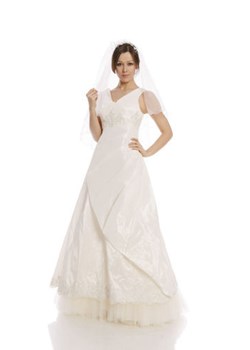 Suknia Ślubna FSS595 EKRI ze sklepu fokus.pl w kategorii Sukienki - zdjęcie 14795840