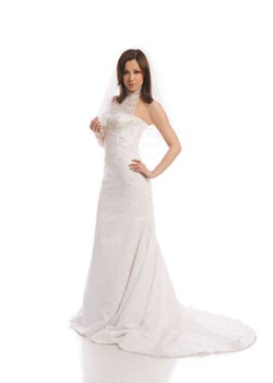 Suknia Ślubna FSS530 BIAŁY ze sklepu fokus.pl w kategorii Sukienki - zdjęcie 14795843