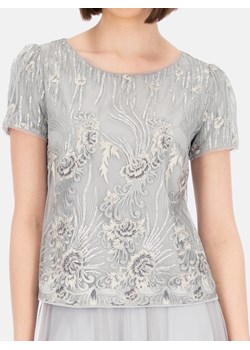 Koronkowa szara bluzka Potis & Verso Lori ze sklepu Eye For Fashion w kategorii Bluzki damskie - zdjęcie 147969530