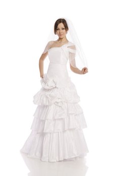 Suknia Ślubna FSS587 BIAŁY ze sklepu fokus.pl w kategorii Sukienki - zdjęcie 14797291