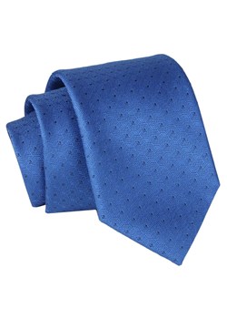 Krawat - ALTIES - Niebieski, Drobny Groszek KRALTS0819 ze sklepu JegoSzafa.pl w kategorii Krawaty - zdjęcie 147976242