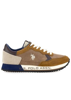 Buty U.S. Polo Assn. Cleef CLEEF002M/BYS1-DBR-DBL05 - brązowe ze sklepu streetstyle24.pl w kategorii Buty sportowe męskie - zdjęcie 147982190
