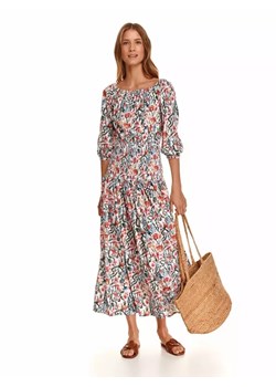 Wiskozowa sukienka z gumką w pasie ze sklepu Top Secret w kategorii Sukienki - zdjęcie 148009494