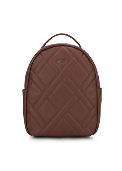 Damski plecak z ekoskóry z geometrycznym pikowaniem ze sklepu WITTCHEN w kategorii Plecaki - zdjęcie 148012944