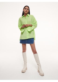 Reserved - Koszula z modalu - Zielony ze sklepu Reserved w kategorii Koszule damskie - zdjęcie 148025150