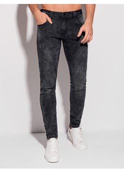 Spodnie męskie jeansowe 1317P - czarne ze sklepu Edoti w kategorii Jeansy męskie - zdjęcie 148026304