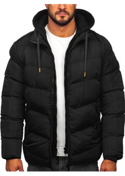 Czarna pikowana kurtka męska zimowa Denley 7325 ze sklepu Denley w kategorii Kurtki męskie - zdjęcie 148030322