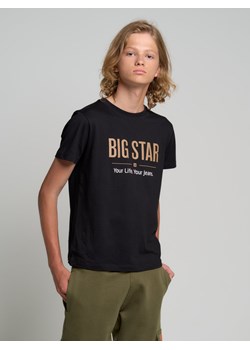 Koszulka chłopięca z nadrukiem czarna Brunodi 906 ze sklepu Big Star w kategorii T-shirty chłopięce - zdjęcie 148040503