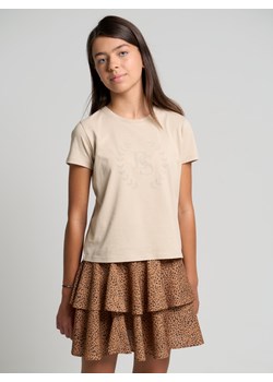 Koszulka dziewczęca beżowa Courtney 800 ze sklepu Big Star w kategorii Bluzki dziewczęce - zdjęcie 148040610
