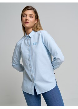 Koszula damska w paski błękitna Edna 400 ze sklepu Big Star w kategorii Koszule damskie - zdjęcie 148040724
