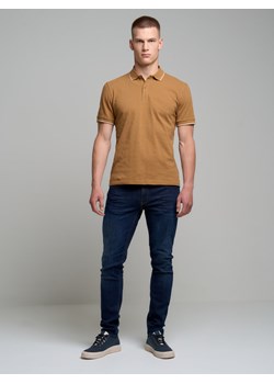 Koszulka męska polo z dzianiny strukturalnej Fionex 802 ze sklepu Big Star w kategorii T-shirty męskie - zdjęcie 148040833