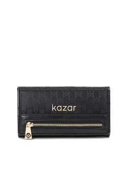 Czarny portfel damski ze sklepu Kazar w kategorii Portfele damskie - zdjęcie 148095471