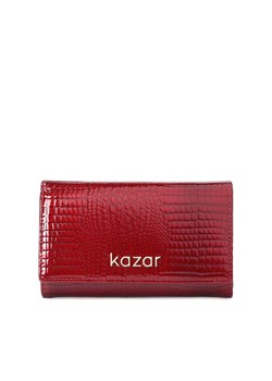 Czerwony portfel damski ze sklepu Kazar w kategorii Portfele damskie - zdjęcie 148095682