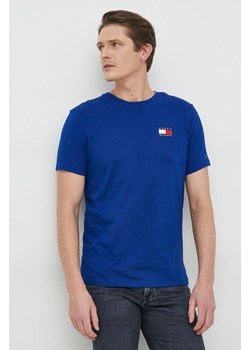 Tommy Hilfiger t-shirt bawełniany kolor niebieski gładki ze sklepu ANSWEAR.com w kategorii T-shirty męskie - zdjęcie 148102213