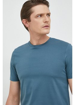 BOSS t-shirt bawełniany kolor granatowy ze sklepu ANSWEAR.com w kategorii T-shirty męskie - zdjęcie 148113820