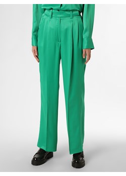 Marie Lund Spodnie Kobiety Satyna zielony jednolity ze sklepu vangraaf w kategorii Spodnie damskie - zdjęcie 148114944