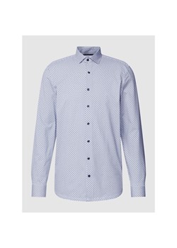 Koszula biznesowa o kroju body fit ze wzorem na całej powierzchni ze sklepu Peek&Cloppenburg  w kategorii Koszule męskie - zdjęcie 148149573