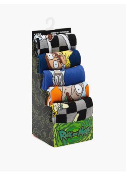 Cropp - 5 pack skarpet Rick and Morty - czarny ze sklepu Cropp w kategorii Skarpetki męskie - zdjęcie 148161760