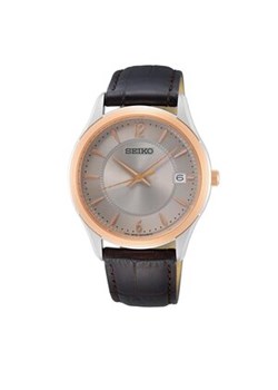 Zegarek Seiko - Classic SUR422P1 Brown/Gold ze sklepu eobuwie.pl w kategorii Zegarki - zdjęcie 148181411