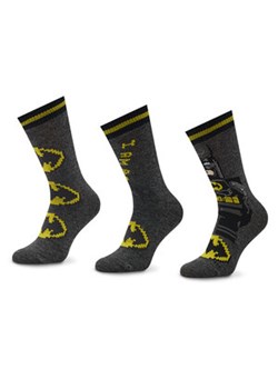 Zestaw 3 par wysokich skarpet dziecięcych LEGO Wear - 12010652 Dark Grey Melange 906 ze sklepu eobuwie.pl w kategorii Skarpetki dziecięce - zdjęcie 148190463