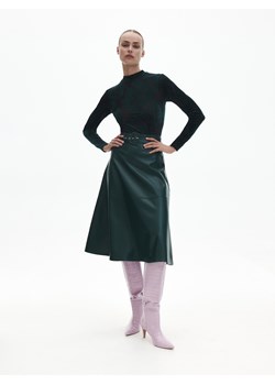 Reserved - Spódnica z imitacji skóry - Turkusowy ze sklepu Reserved w kategorii Spódnice - zdjęcie 148207243