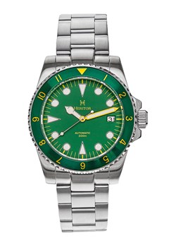 Zegarek automatyczny "Luciano" w kolorze srebrno-zielonym ze sklepu Limango Polska w kategorii Zegarki - zdjęcie 148211491