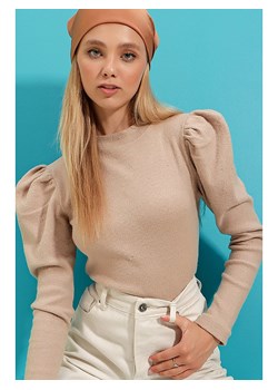 Bluzka w kolorze beżowym ze sklepu Limango Polska w kategorii Bluzki damskie - zdjęcie 148241540