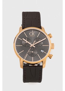 Calvin Klein zegarek męski kolor czarny ze sklepu ANSWEAR.com w kategorii Zegarki - zdjęcie 148243301