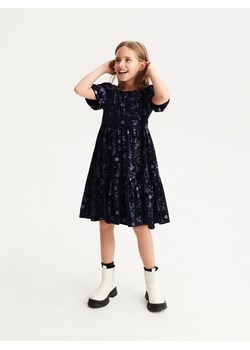 Reserved - Sukienka z krótkim rękawem - Niebieski ze sklepu Reserved w kategorii Sukienki dziewczęce - zdjęcie 148247903
