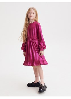 Reserved - Sukienka z długim rękawem - Różowy ze sklepu Reserved w kategorii Sukienki dziewczęce - zdjęcie 148247933