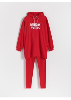 Reserved - Piżama z świątecznym motywem - czerwony ze sklepu Reserved w kategorii Piżamy damskie - zdjęcie 148249403