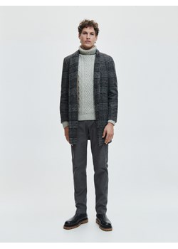 Reserved - Gładkie spodnie chino - Szary ze sklepu Reserved w kategorii Spodnie męskie - zdjęcie 148254614