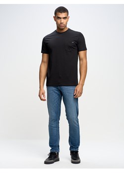 Koszulka męska z kieszonką czarna Carbon 906 ze sklepu Big Star w kategorii T-shirty męskie - zdjęcie 148268984