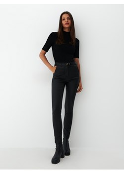 Mohito - Woskowane jeansy skinny - czarny ze sklepu Mohito w kategorii Jeansy damskie - zdjęcie 148302291