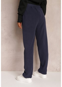 Granatowe Spodnie Dresowe z Gumką w Pasie Imith ze sklepu Renee odzież w kategorii Spodnie damskie - zdjęcie 148313584