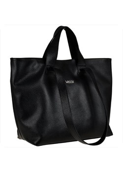 Vezze torba skórzana shopper bag czarna na ramię i do ręki ze sklepu melon.pl w kategorii Torby Shopper bag - zdjęcie 148328943